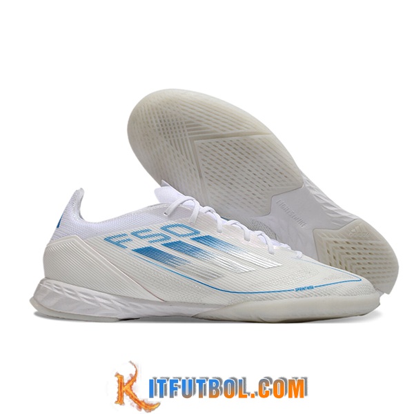 Adidas Botas De Fútbol F50 PRO IC Blanco/Azul