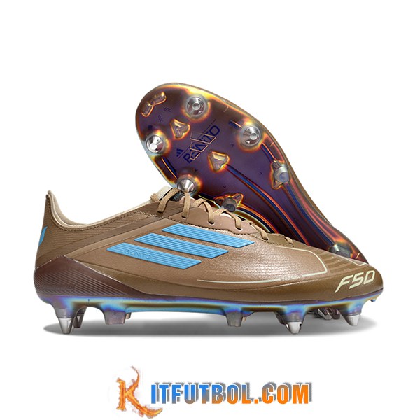 Adidas Botas De Fútbol F50 ELITE SG Marrón/Azul
