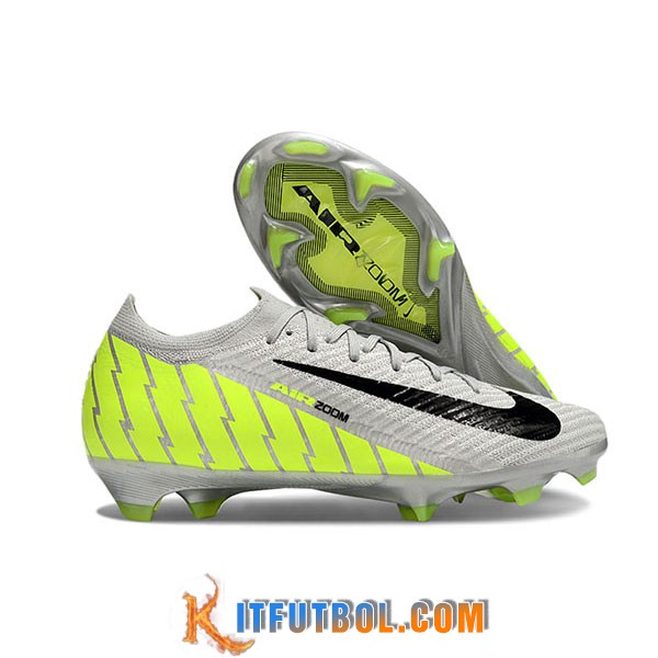 Nike Botas De Fútbol AIR Zoom Mercurial Vapor 16 Elite XXV FG Gris/Verde/Negro