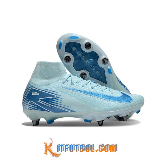 Nike Botas De Fútbol Air Zoom Mercurial Superfly IIX Elite SG Azul
