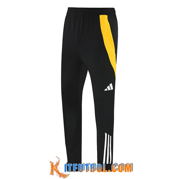 Pantalon Entrenamiento Adidas Negro/Amarillo 2024/2025 -02