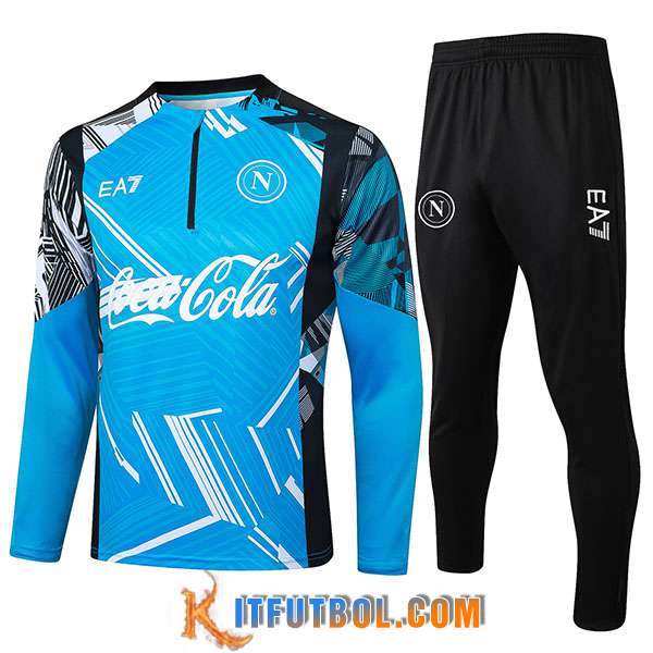 Chandal Equipos De Futbol SSC Napoli Azul/Blanco/Negro 2024/2025