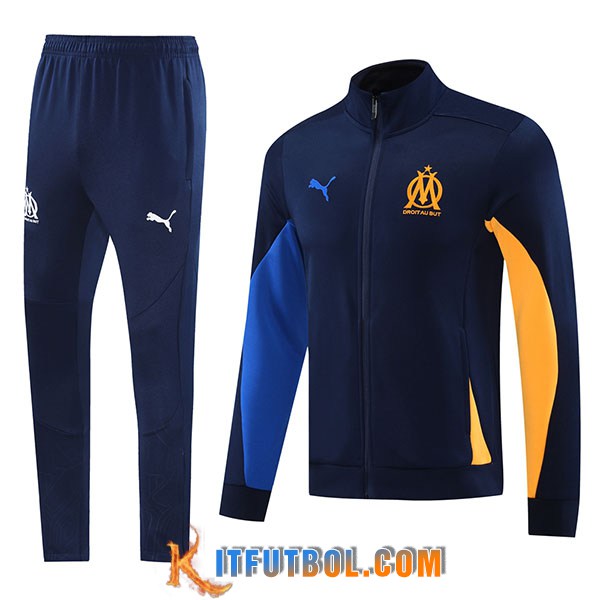 Chandal Equipos De Futbol Chaquetas Marsella Azul marino 2024/2025