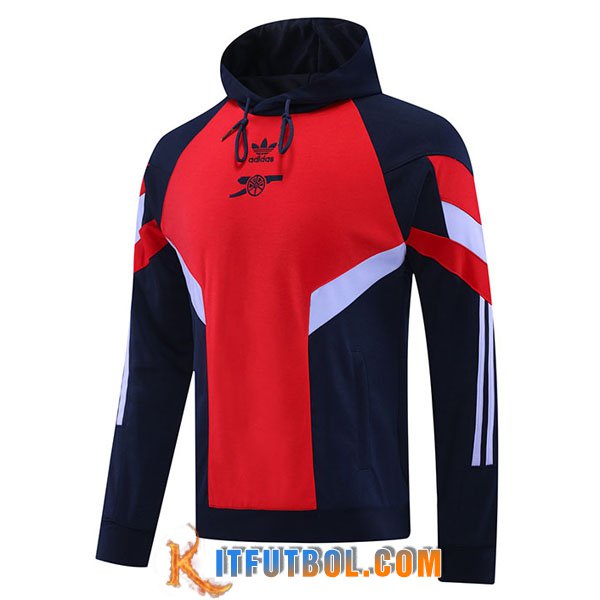 Sudadera De Entrenamiento Capucha Arsenal Azul/Rojo/Blanco 2024/2025