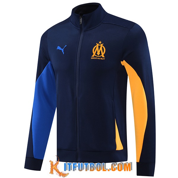Chaquetas Futbol Marsella Azul marino 2024/2025
