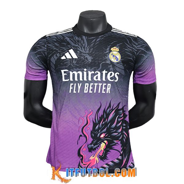 Camisetas De Futbol Real Madrid Special Edition Negro/Violeta 2024/2025