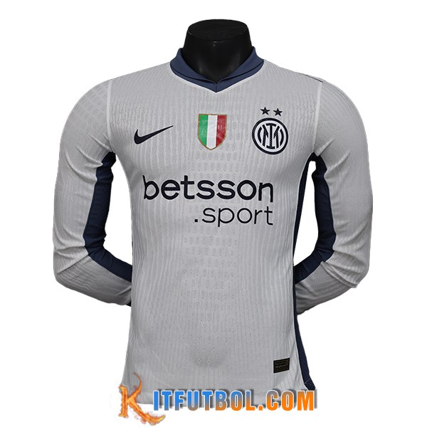 Camisetas De Futbol Inter Milan Manga Largas Segunda 2024/2025