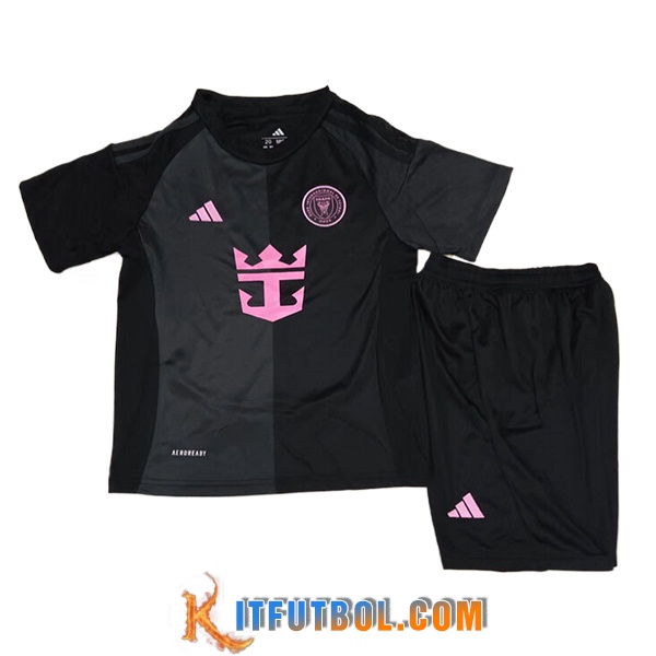Nueva Camisetas De Futbol Inter Miami CF Ninos Segunda 2025/2026