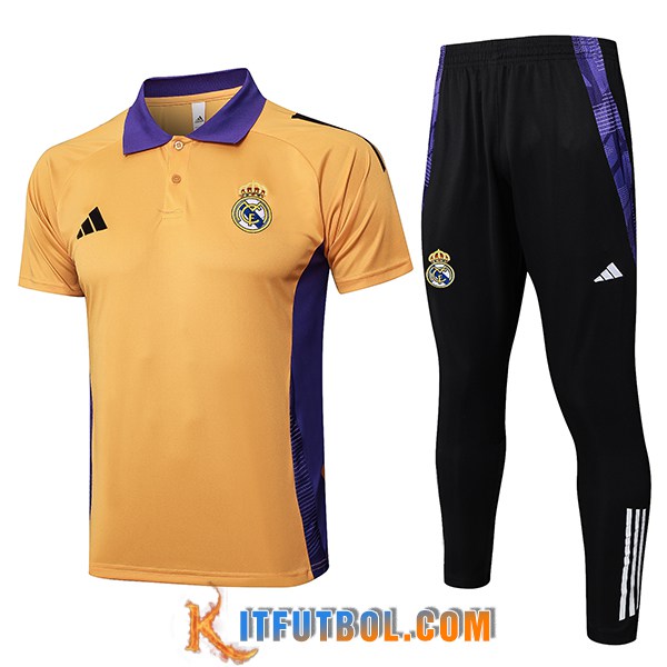 Camiseta Polo Real Madrid Naranja/Violeta 2025/2026
