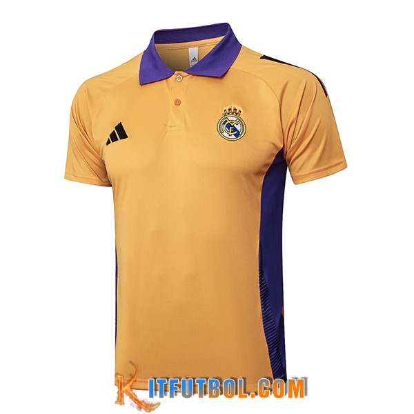 Camiseta Polo Real Madrid Naranja/Violeta 2025/2026