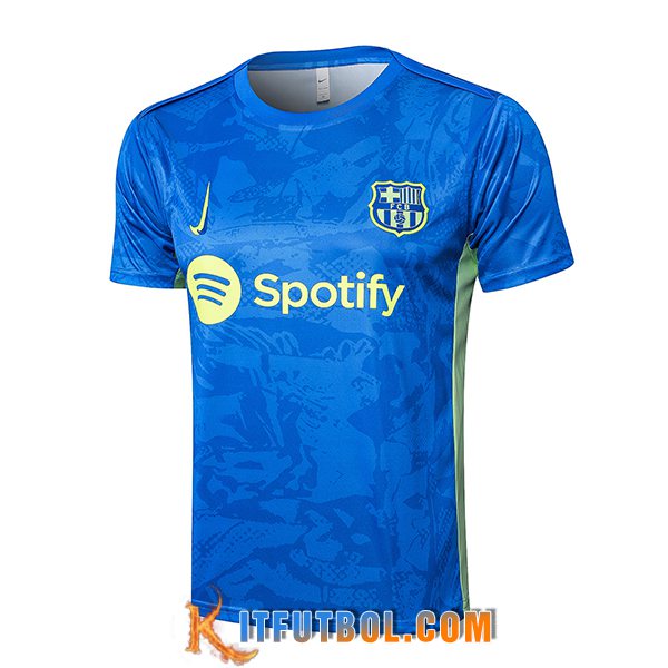 Camiseta Entrenamiento FC Barcelona Azul/Verde 2025/2026