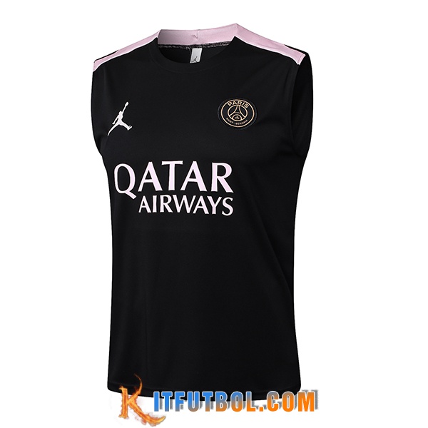 Chalecos De Futbol PSG Negro/Rosa 2025/2026