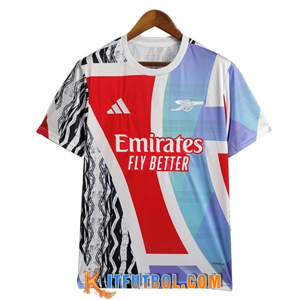 Camiseta Entrenamiento Arsenal Azul/Rojo/Negro 2025/2026