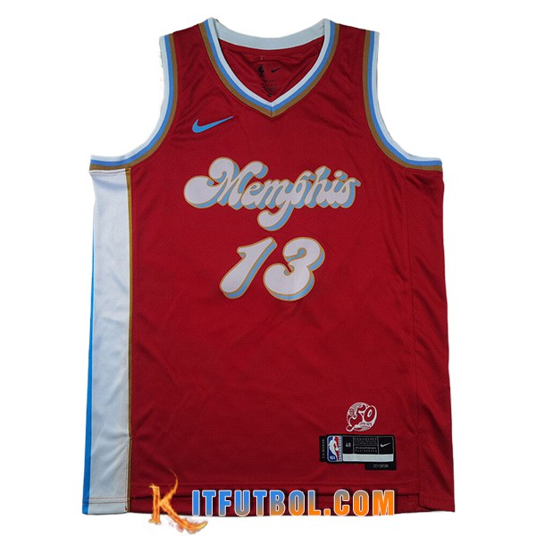 Camisetas Memphis Grizzlies (JACKSON JR. #13) 2025/26 Rojo/Azul