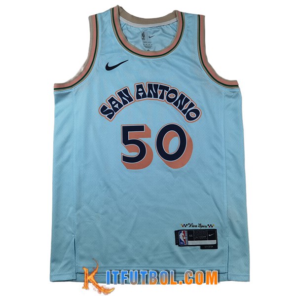 Camisetas San Antonio Spurs (ROBINSON #50) 2025/26 Azul/Naranja