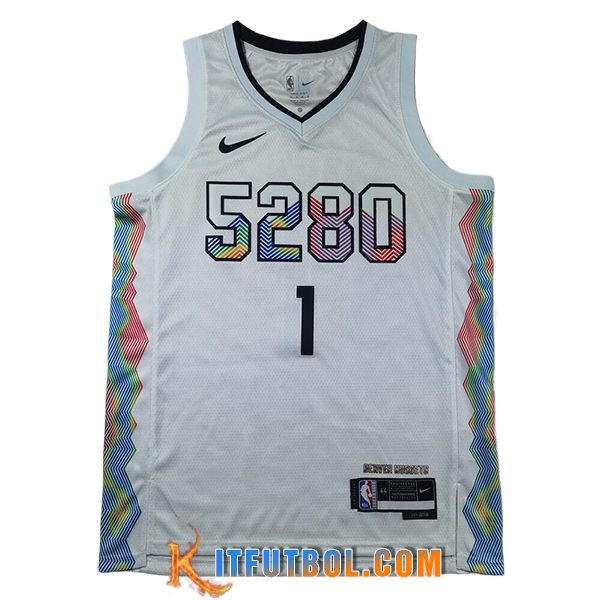 Camisetas Denver Nuggets (PORTER JR. #1) 2025/26 Blanco/Negro