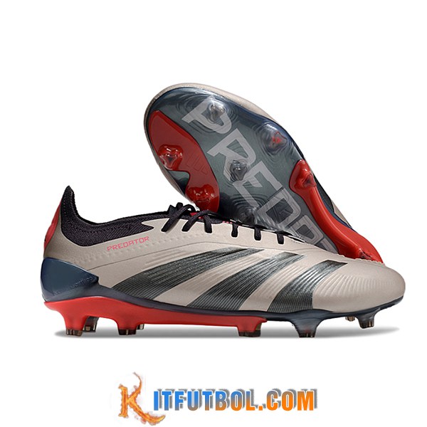 Adidas Botas De Fútbol Predator Elite FG Marrón/Negro/Rojo