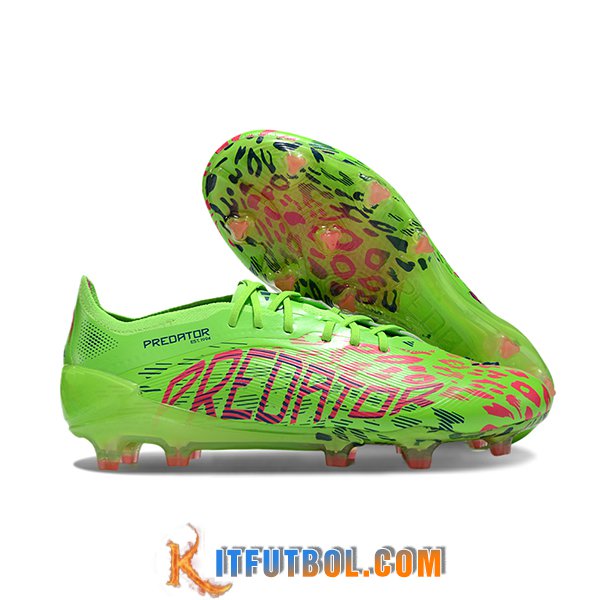 Adidas Botas De Fútbol 25 Predator Elite FG Verde/Rojo