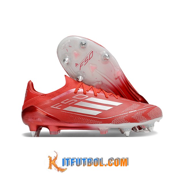 Adidas Botas De Fútbol F50 Elite SG Rojo/Gris