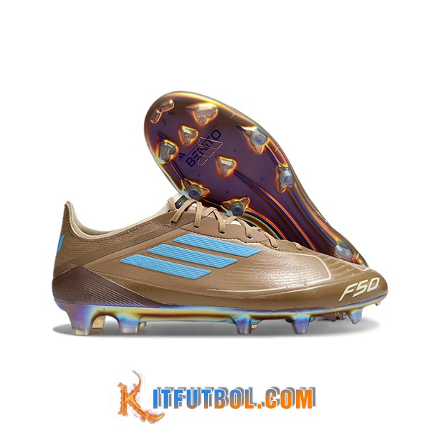 Adidas Botas De Fútbol F50 ELITE FG Marrón/Azul -02