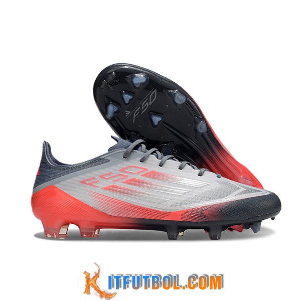 Adidas Botas De Fútbol F50 ELITE FG Blanco/Gris/Naranja