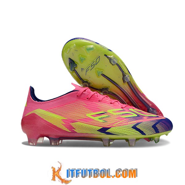 Adidas Botas De Fútbol F50 ELITE FG Rosa/Verde/Violeta