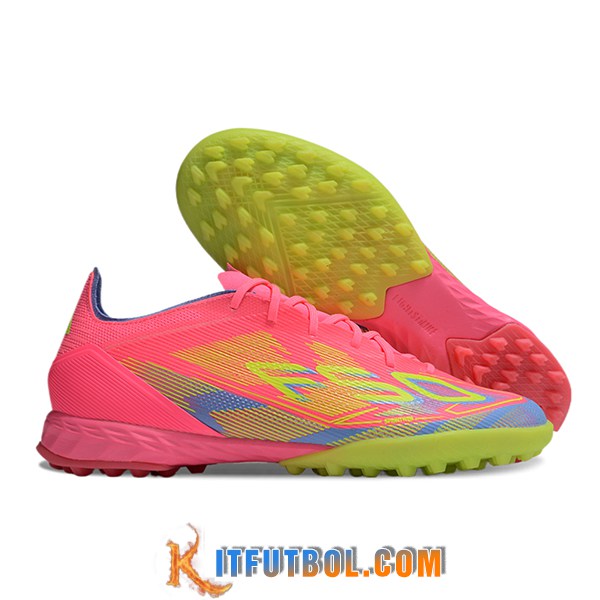 Adidas Botas De Fútbol F50 PRO TF Rosa/Verde/Azul