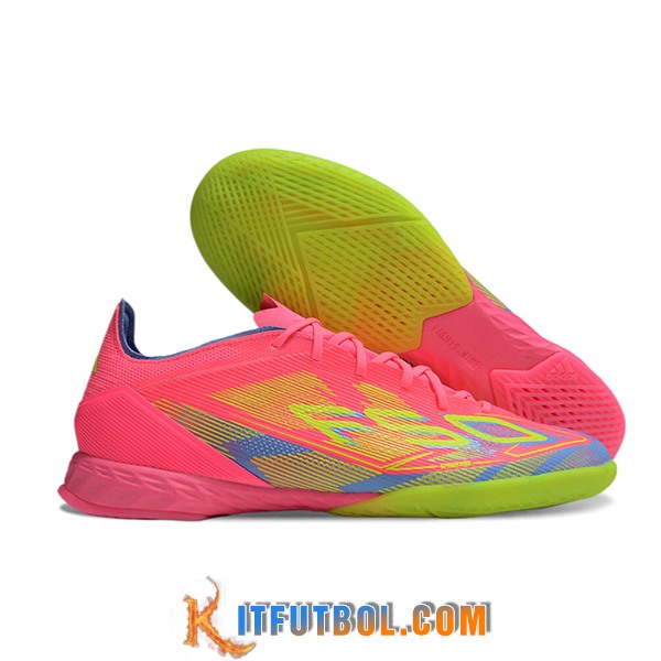 Adidas Botas De Fútbol F50 PRO IC Rosa/Verde/Azul
