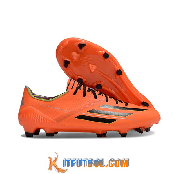 Adidas Botas De Fútbol F50 Elite FG Naranja/Negro -03