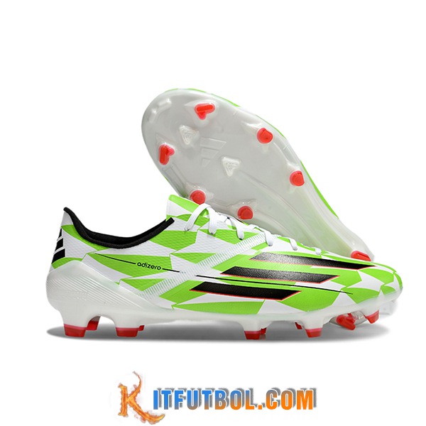 Adidas Botas De Fútbol F50 Elite FG Blanco/Verde/Negro -02