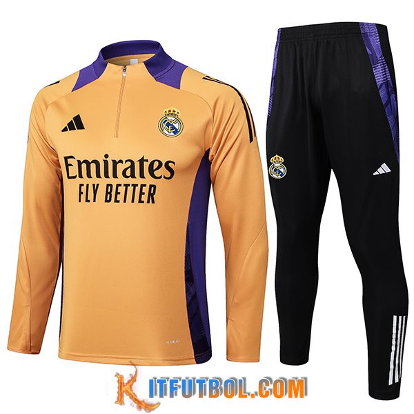 Chandal Equipos De Futbol Real Madrid Naranja/Violeta 2025/2026