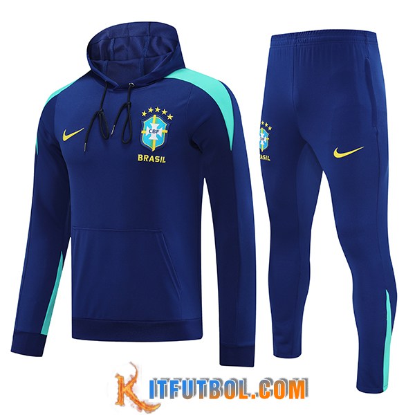 Chaqueta Con Capucha Chandal Brasil azul real 2025/2026