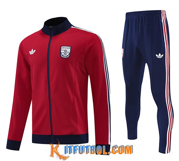 Chandal Equipos De Futbol Chaquetas Arsenal Rojo/Negro 2025/2026