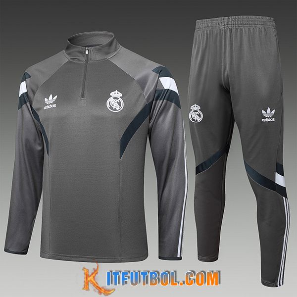 Chandal Equipos De Futbol Real Madrid Ninos Gris 2025/2026
