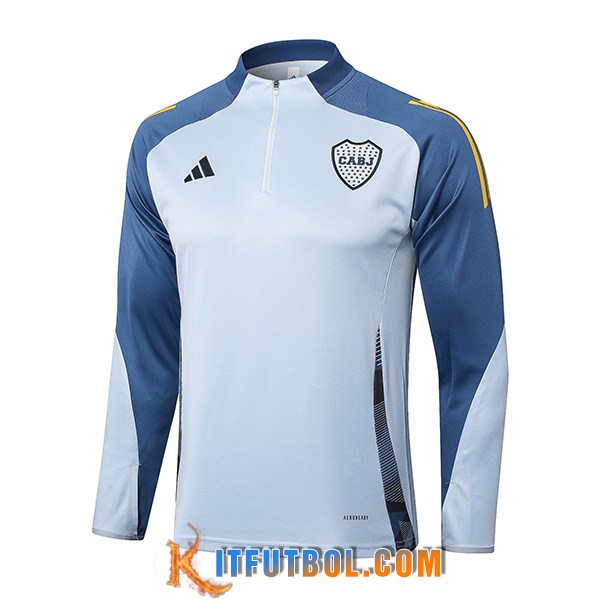 Sudadera De Entrenamiento Boca Juniors Gris/Azul/Amarillo 2025/2026