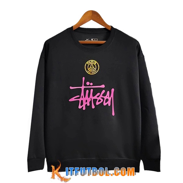 Sudadera De Entrenamiento PSG Negro/Rosa 2025/2026