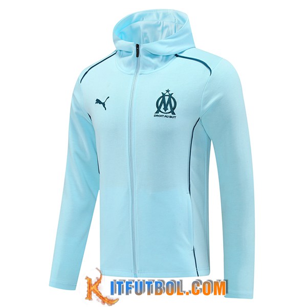 Chaqueta Con Capucha Marsella Azul Claro 2025/2026