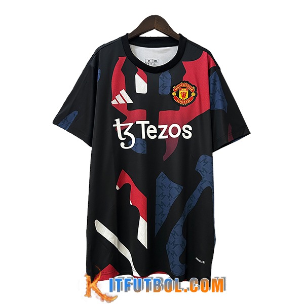 Camisetas De Futbol Manchester United Special Edition Negro/Rojo 2024/2025