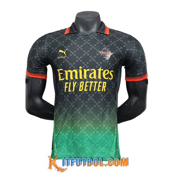 Camisetas De Futbol AC Milan Special Edition Negro/Verde 2024/2025