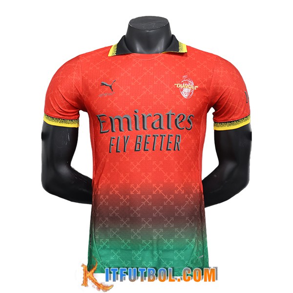 Camisetas De Futbol AC Milan Special Edition Rojo/Verde 2024/2025