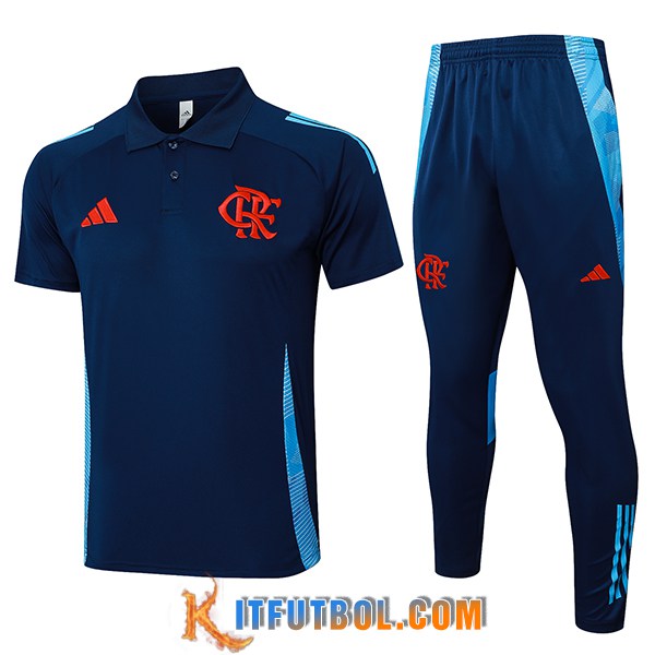 Camiseta Polo Flamengo Azul Oscuro 2025/2026