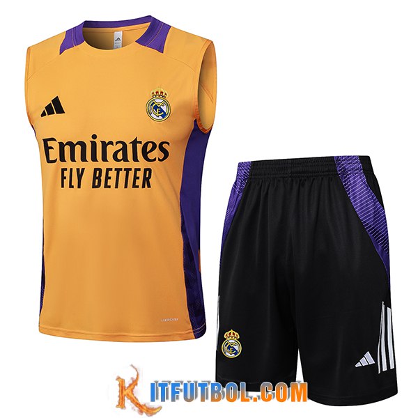 Camiseta Entrenamiento sin mangas Real Madrid Naranja/Violeta 2025/2026