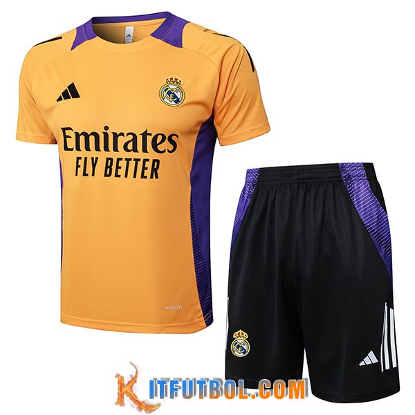 Camiseta Entrenamiento Real Madrid Naranja/Violeta 2025/2026