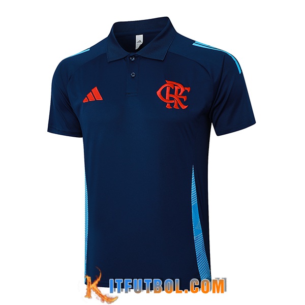Camiseta Polo Flamengo Azul Oscuro 2025/2026