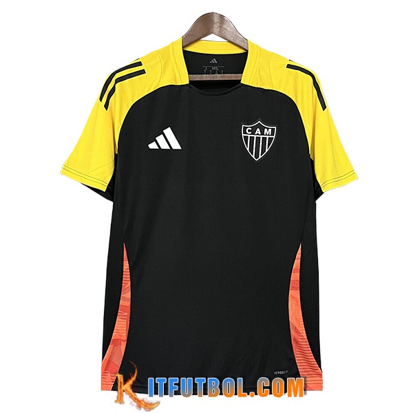 Camiseta Entrenamiento Atletico Mineiro Negro/Amarillo/Naranja 2025/2026