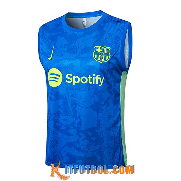 Chalecos De Futbol FC Barcelona Azul/Verde 2025/2026