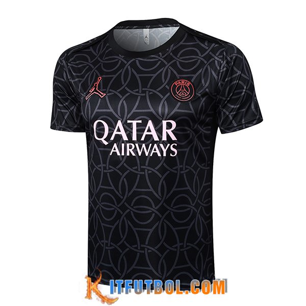 Camiseta Entrenamiento PSG Negro/Gris 2025/2026