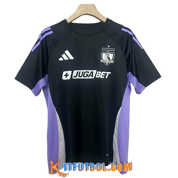 Camiseta Entrenamiento Colo-Colo Negro/Violeta 2025/2026