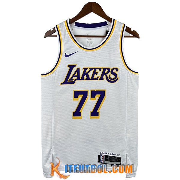 Camisetas Los Angeles Lakers (DONCIC #77) 2025/26 Blanco