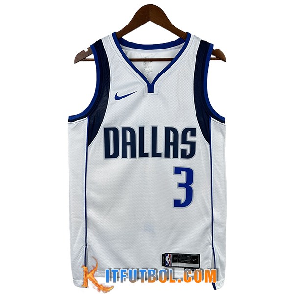 Camisetas Dallas Mavericks (DAVIS #3) 2025/26 Blanco/Azul/Negro